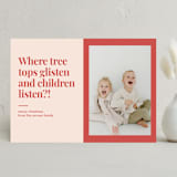 "laugh worthy" - Holiday Cards in Grape Fruit Red by Nicole Senecal - Front