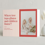 "laugh worthy" - Holiday Cards in Grape Fruit Red by Nicole Senecal - Folded Card