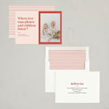 "laugh worthy" - Holiday Cards in Grape Fruit Red by Nicole Senecal - Assembled