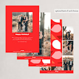 "Joy Heart Peace" - Holiday Cards in Cranberry by fatfatin - Back of Card Options