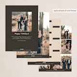 "christmas typography" - Holiday Cards in Paper by Sumak Studio - Back of Card Options