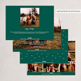 "Joy Frame" - Holiday Cards in Wreath by Lori Wemple - Back of Card Options
