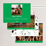 "botanica" - Holiday Cards in Spermint by Eve Schultz - Back of Card Options