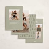 "Emblem" - Holiday Cards in Snow by Amy Kross - Back of Card Options
