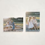 "Emblem" - Holiday Cards in Snow by Amy Kross - Photo Orientation Options