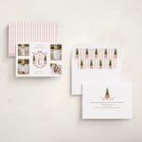 "Family Crest" - Holiday Cards in Currant by Susan Zinader - Assembled
