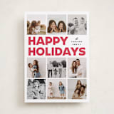 "Memory Squares" - Holiday Cards in Snow by Maria Alou - Front