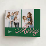 "Sporty Merry" - Holiday Cards in Evergreen by Catherine Culvenor - Folded Card
