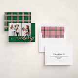 "Sporty Merry" - Holiday Cards in Evergreen by Catherine Culvenor - Assembled