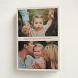 "Holiday Handwritten" - Holiday Cards in Cardinal by Beth Vassalo - Folded Card