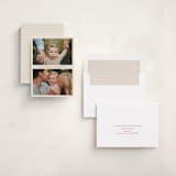 "Holiday Handwritten" - Holiday Cards in Cardinal by Beth Vassalo - Assembled