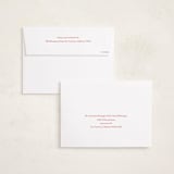 "Holiday Handwritten" - Holiday Cards in Cardinal by Beth Vassalo - FREE Recipient Addressing