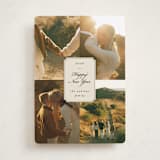 "Vintage Wishes" - Holiday Cards in Eggnog by Ashley Iwafuchi - Front