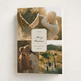 "Vintage Wishes" - Holiday Cards in Eggnog by Ashley Iwafuchi - Folded Card
