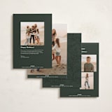 "Currier" - Holiday Cards in Cypress by Kate Ahn - Back of Card Options
