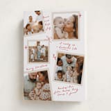 "Personal Note" - Holiday Cards in Poinsettia by Owl and Toad - Folded Card