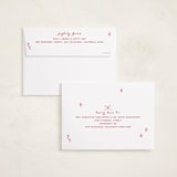 "Personal Note" - Holiday Cards in Poinsettia by Owl and Toad - FREE Recipient Addressing