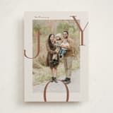 "Joy Border" - Holiday Cards in Cookie Dough by Brianne Larsen - Front