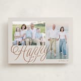 "Scripted Merry" - Holiday Cards in Snickerdoodle by Brianne Larsen - Front