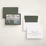 "Scripted Merry" - Holiday Cards in Pine by Brianne Larsen - Assembled