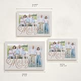"Scripted Merry" - Holiday Cards in Snickerdoodle by Brianne Larsen - Formats Available