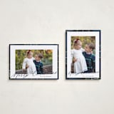 "Yule Plaid" - Holiday Cards in Navy by Cindy Reynolds - Photo Orientation Options
