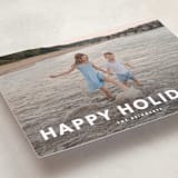 "Simple Type" - Holiday Cards in Linen by Angela Thompson - Detail