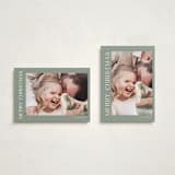"Merry" - Holiday Cards in Sage by Angela Thompson - Photo Orientation Options