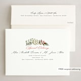 "Lush Arch" - Holiday Cards in Olive by Elly - FREE Recipient Addressing