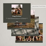 "Minimal Snapshot" - Holiday Cards in Snow by Jackie Crawford - Back of Card Options