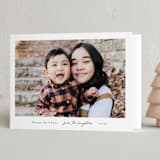 "Minimal Snapshot" - Holiday Cards in Snow by Jackie Crawford - Folded Card