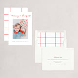 "Sprightly" - Holiday Cards in Holly Berry by AK Graphics - Assembled