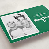 "Sleighing It" - Holiday Cards in Elf by Corinne Malesic - Detail