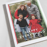 "Colorblock" - Holiday Cards in Stocking by Megan Davis - Detail