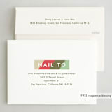"Colorblock" - Holiday Cards in Stocking by Megan Davis - FREE Recipient Addressing