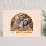 "Arched Holidays" - Holiday Cards in Tangerine by Rochelle Renee - Front