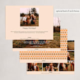 "Arched Holidays" - Holiday Cards in Tangerine by Rochelle Renee - Back of Card Options