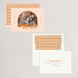 "Arched Holidays" - Holiday Cards in Tangerine by Rochelle Renee - Assembled