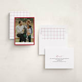 "Edge" - Holiday Cards in Berry by Angela Thompson - Assembled
