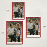 "Edge" - Holiday Cards in Berry by Angela Thompson - Formats Available