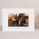 "Wide Frame" - Holiday Cards in Cream by Carrie Moradi - Front