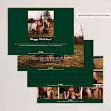 "Wide Frame" - Holiday Cards in Cream by Carrie Moradi - Back of Card Options