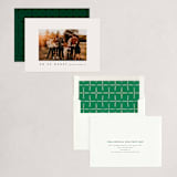 "Wide Frame" - Holiday Cards in Cream by Carrie Moradi - Assembled