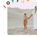 "Type and Color" - Holiday Cards in Emerald by Genna Blackburn - Detail