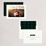 "Written" - Holiday Cards in Linen by Jennifer Lew - Assembled