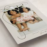 "Cascading Bow" - Holiday Cards in Putty by Lauren Chism - Detail