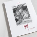 "Stamped with a Bow" - Holiday Cards in Candy Cane by Mere Paper - Detail