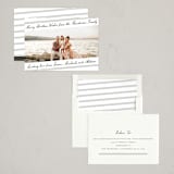 "Postcard Script" - Holiday Cards in Chimney Smoke by Katharine Watson - Assembled