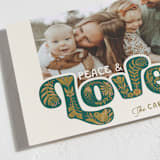 "Scandi Love" - Holiday Cards in Forest by GeekInk Design - Detail
