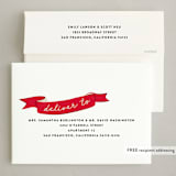 "spool" - Holiday Cards in Crimson by Jennifer Lew - FREE Recipient Addressing